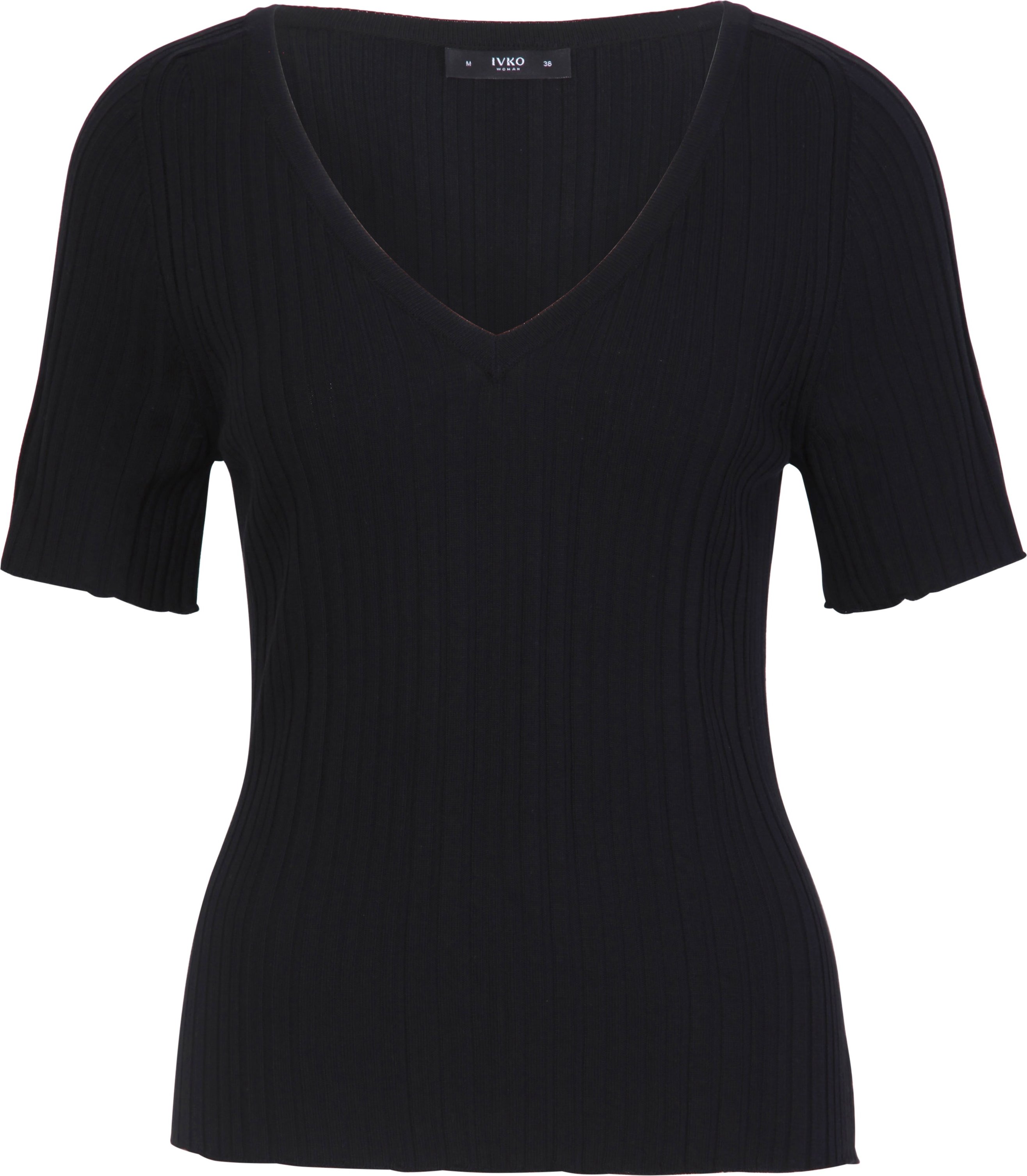 Fester Pullover, V-Ausschnitt