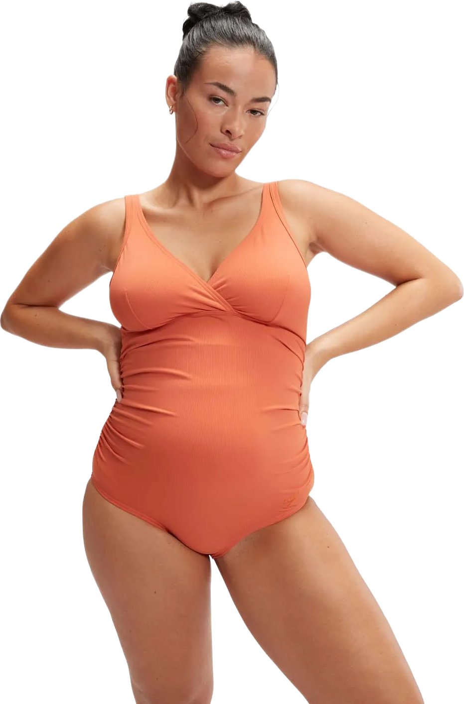 Speedo - Badeanzug V-Ausschnitt für Damen (Orange)
