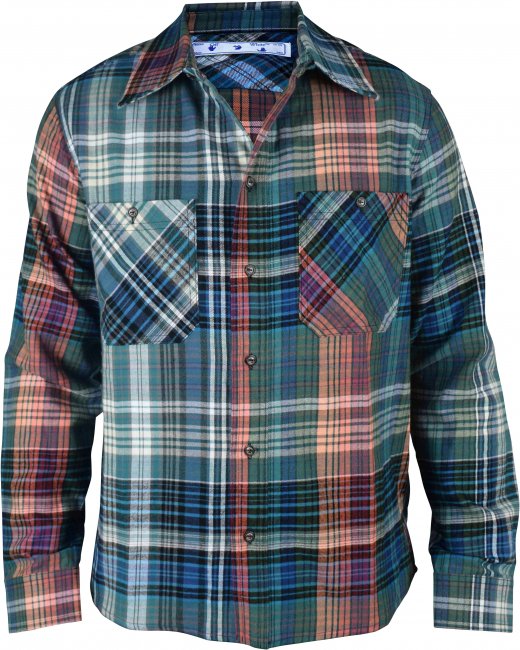 Thumbnail - Off-White Kariertes Hemd Blau