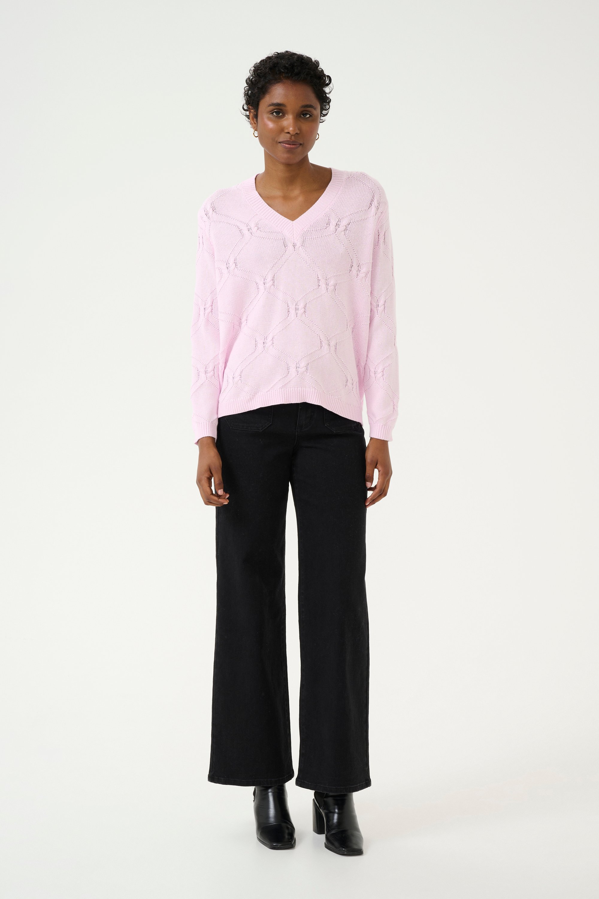 Thumbnail - Strickpullover Baggy fit rose