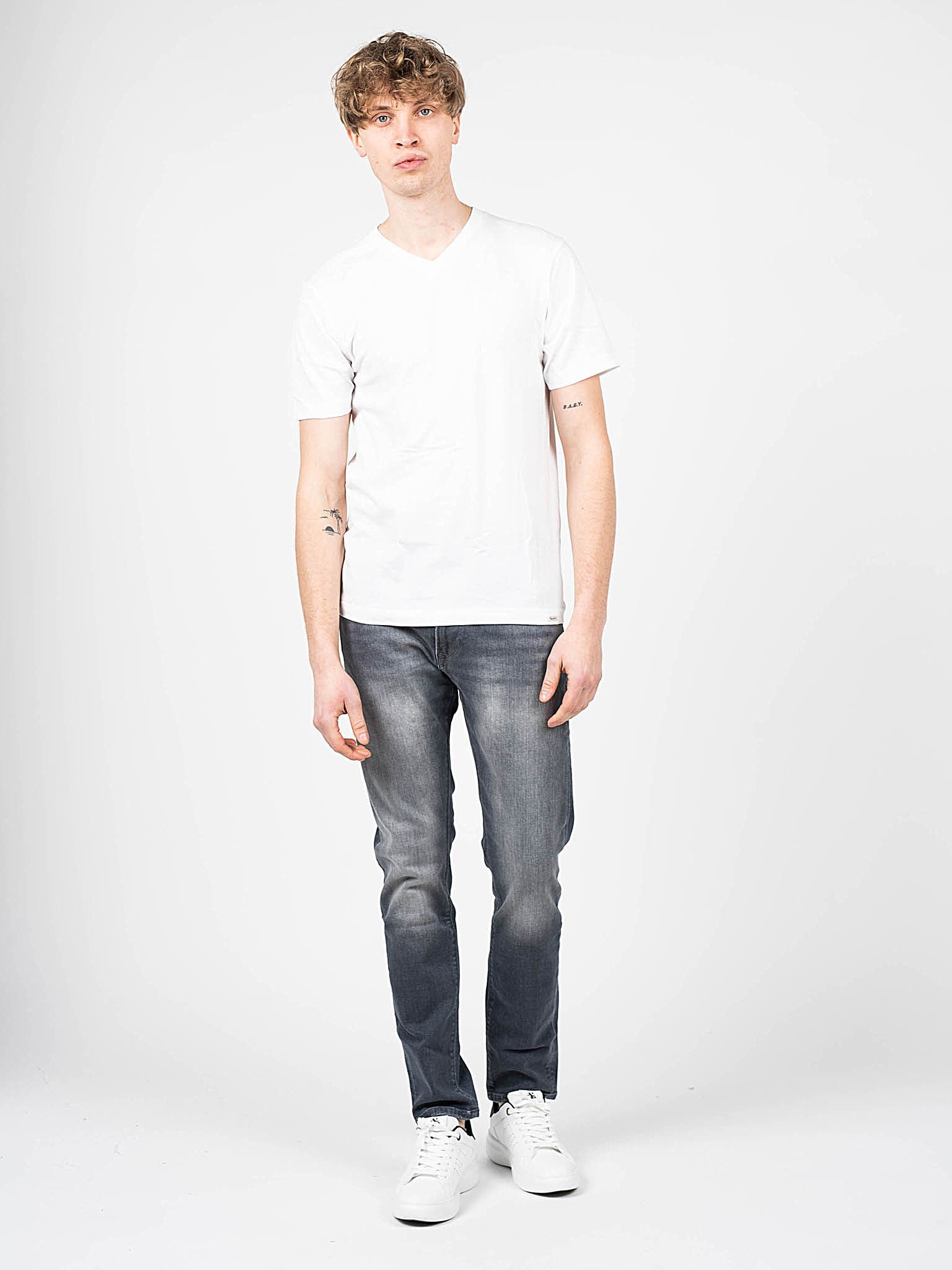 Thumbnail - Pepe Jeans T-Shirt 2er-Pack Aiden Herren Weiß