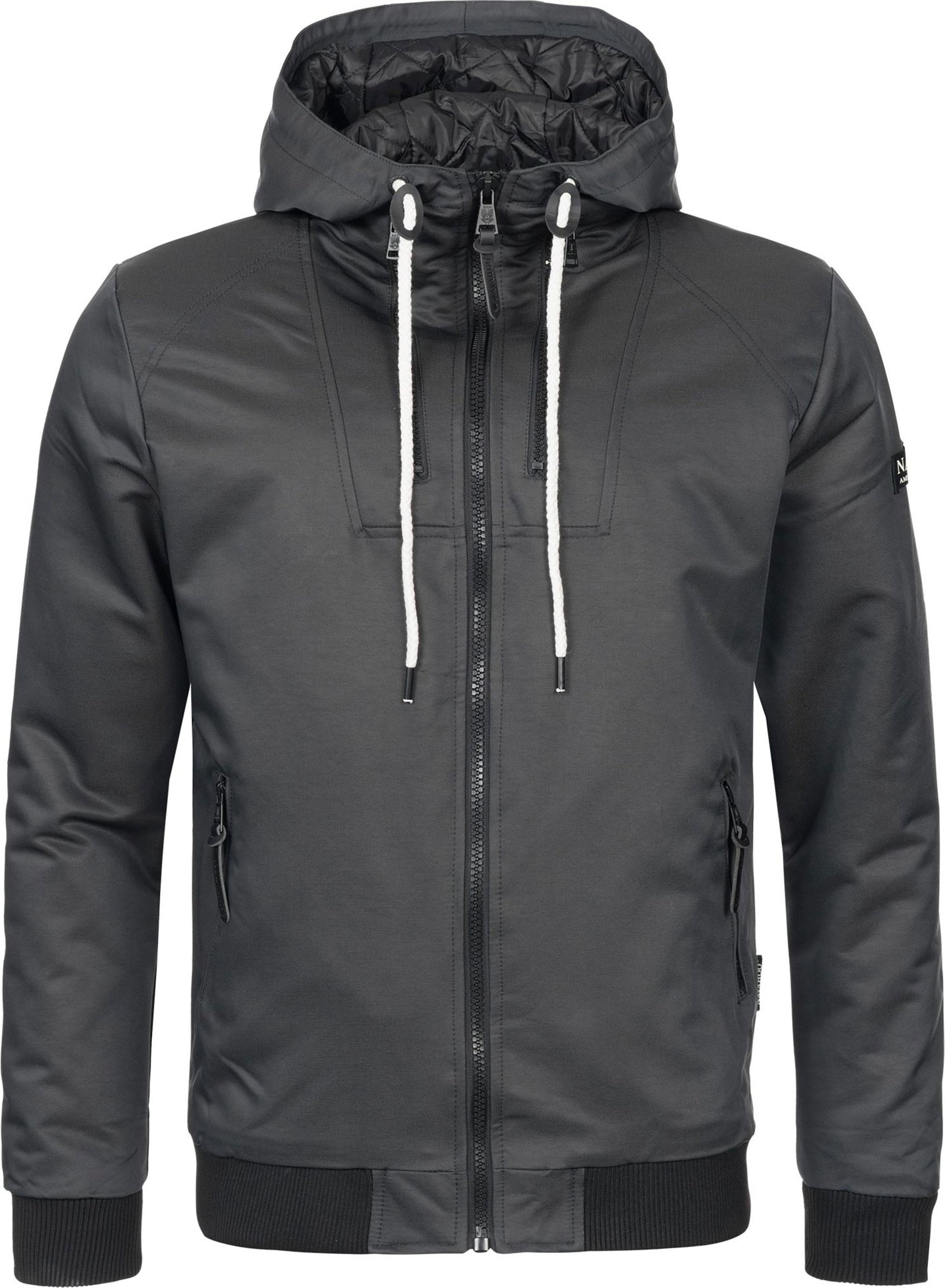 Navahoo Herren Jacke B623 – Stylische Übergangsjacke mit Fleece-Taschen & Wasserabweisendem Material