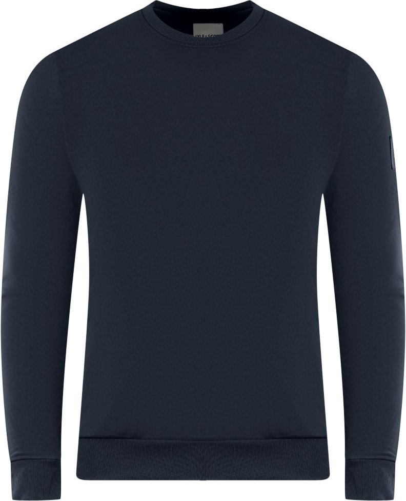 Thumbnail - Lyle & Scott Dunkelblauer einfarbiger Pullover