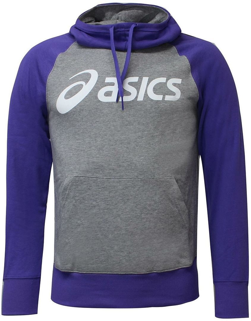 Asics Logo Womens Grey/Purple Hoodie