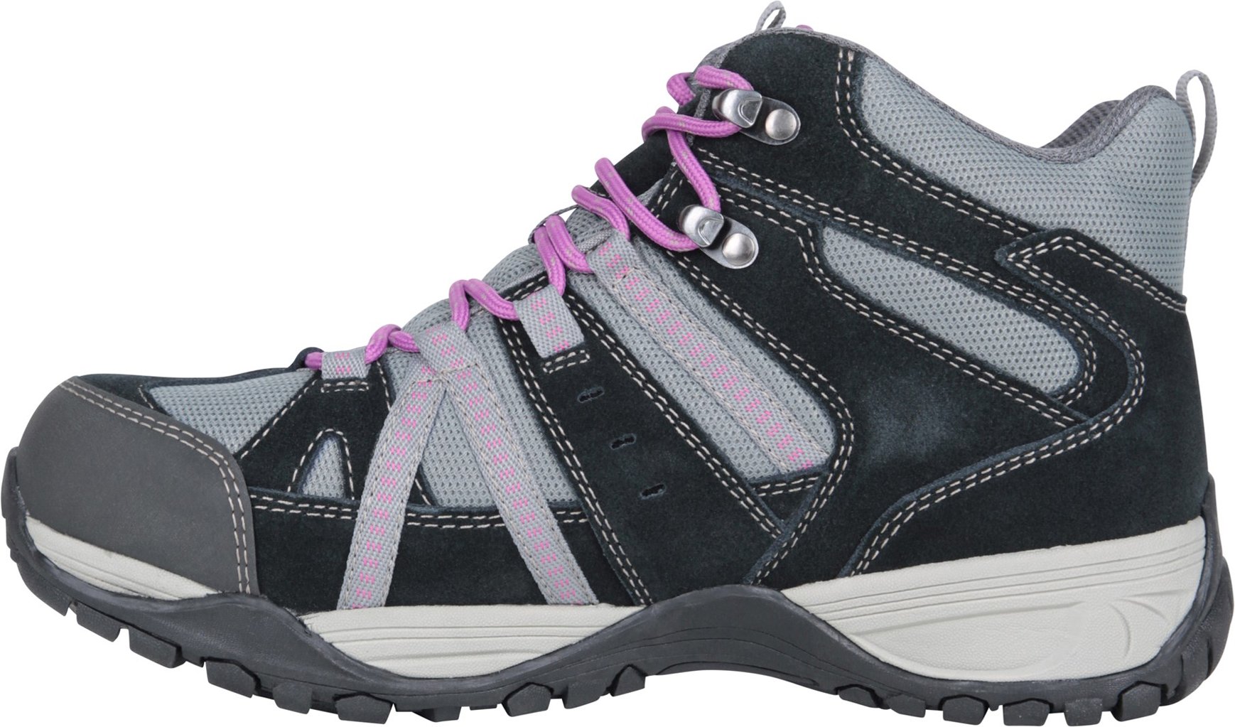 Mountain Warehouse - Damen Wanderstiefel "Direction II", Leder (Grau)