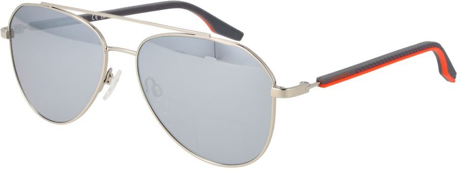 Silberne Gummi-Sonnenbrille