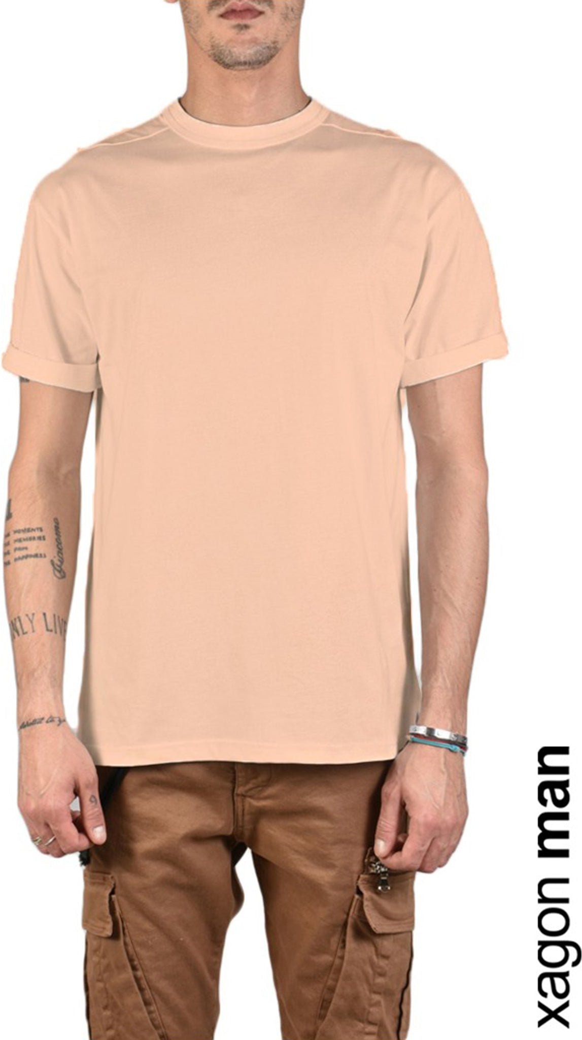 Xagon Man T-Shirt Männer Rosa