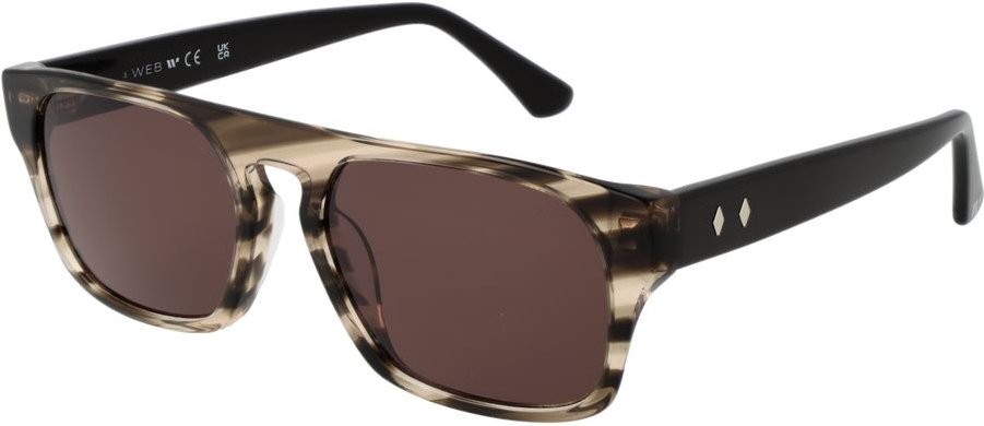 Web Graue Acetat-Sonnenbrille