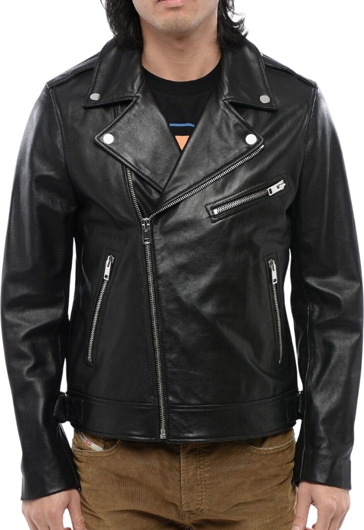Diesel - L-garrett-r - Schwarze Lederjacke