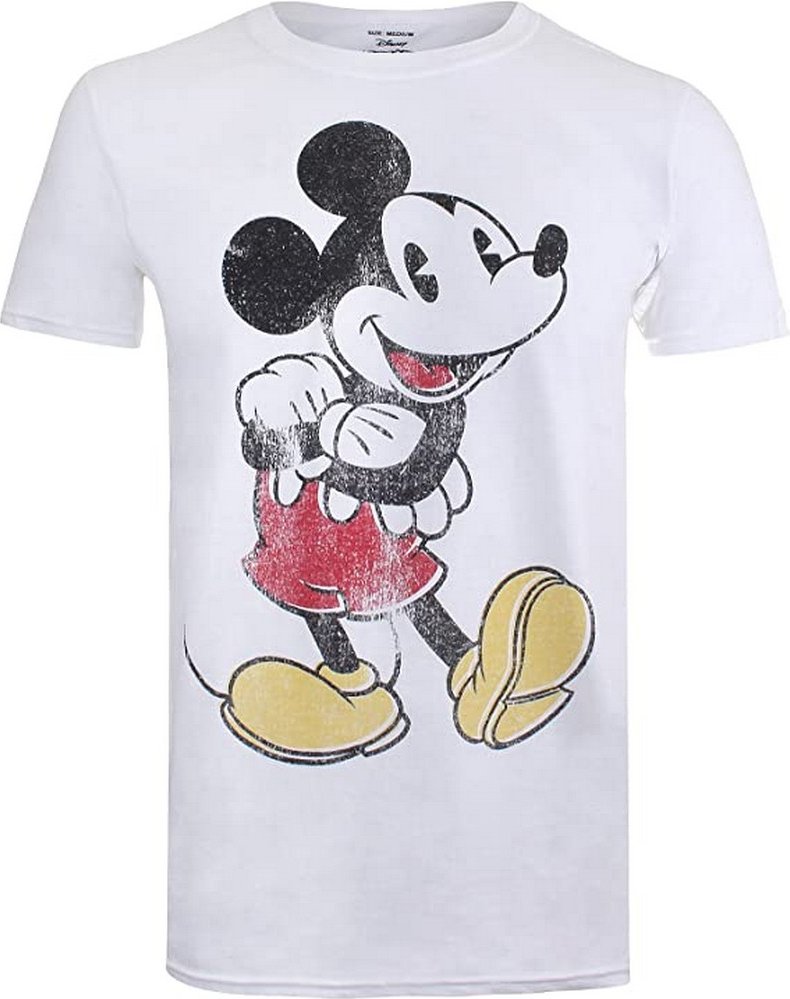 Disney - T-Shirt für Herren (Weiß/Schwarz/Rot)