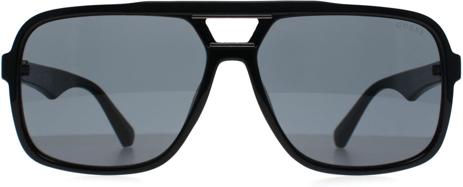 Guess GF5125 01A glänzend schwarz blau grau Sonnenbrille