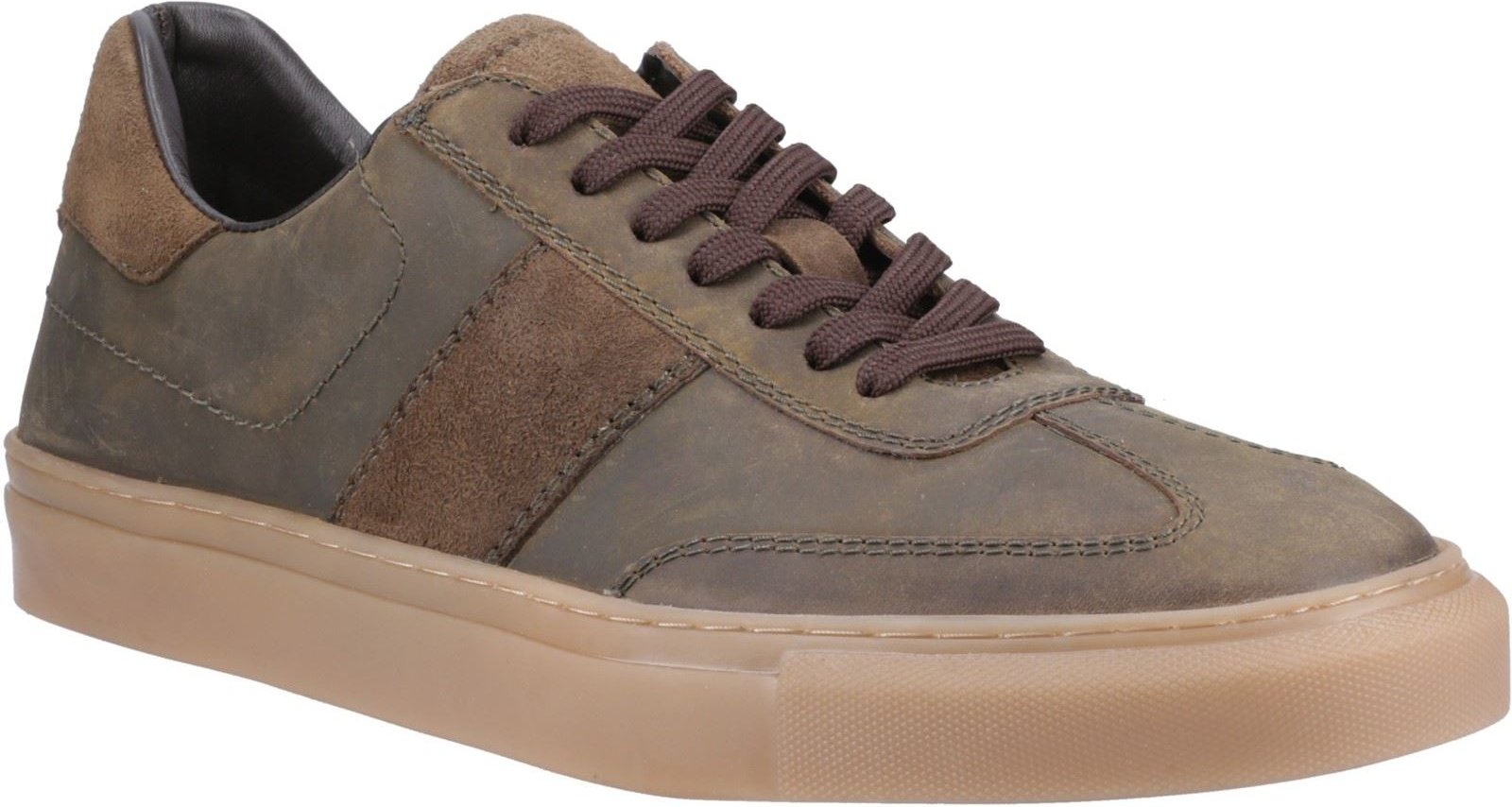 Thumbnail - Hush Puppies Riley Herren Wildleder Turnschuhe in Khaki