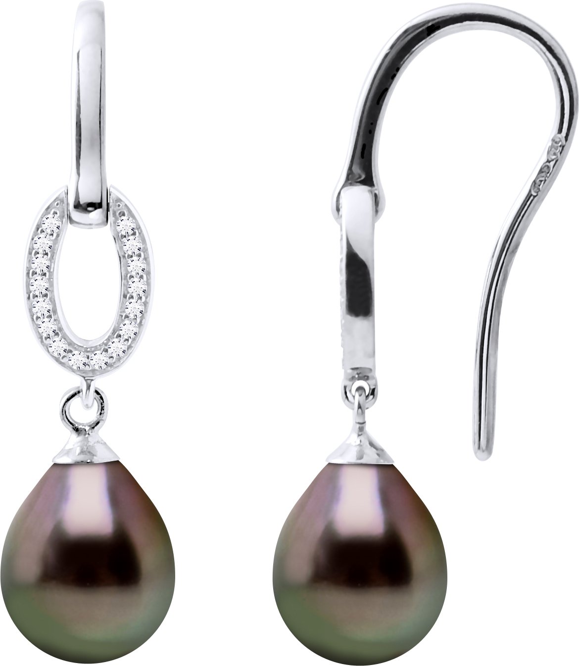 DIADEMA - Ohrringe - Echte Tahiti-Perlen