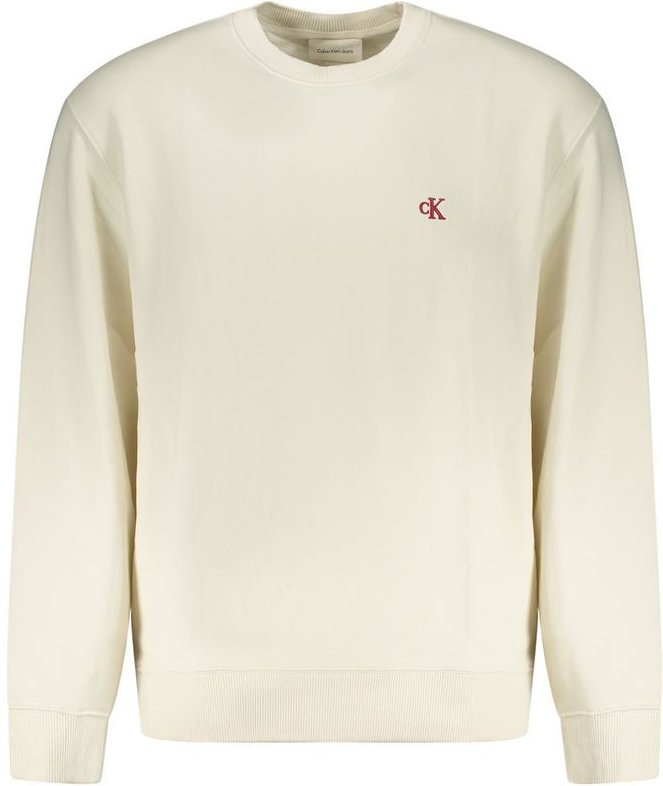 Thumbnail - Calvin Klein Weißes Baumwolle Herren Sweatshirt