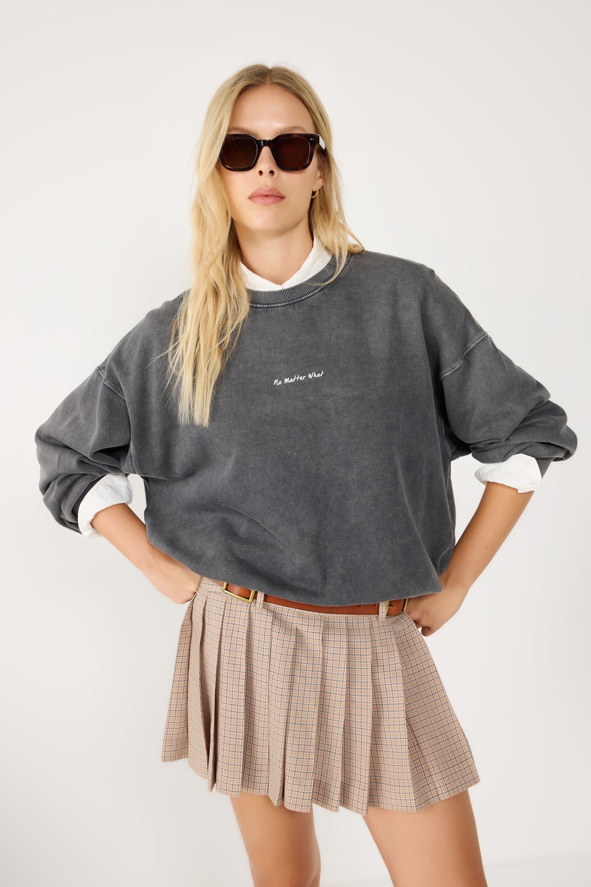 Atmungsaktiver Oversize-Sweatshirt