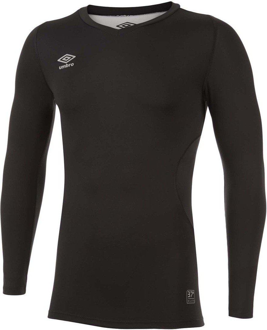Umbro Herren Elite V-Ausschnitt Base Layer Top (Schwarz)
