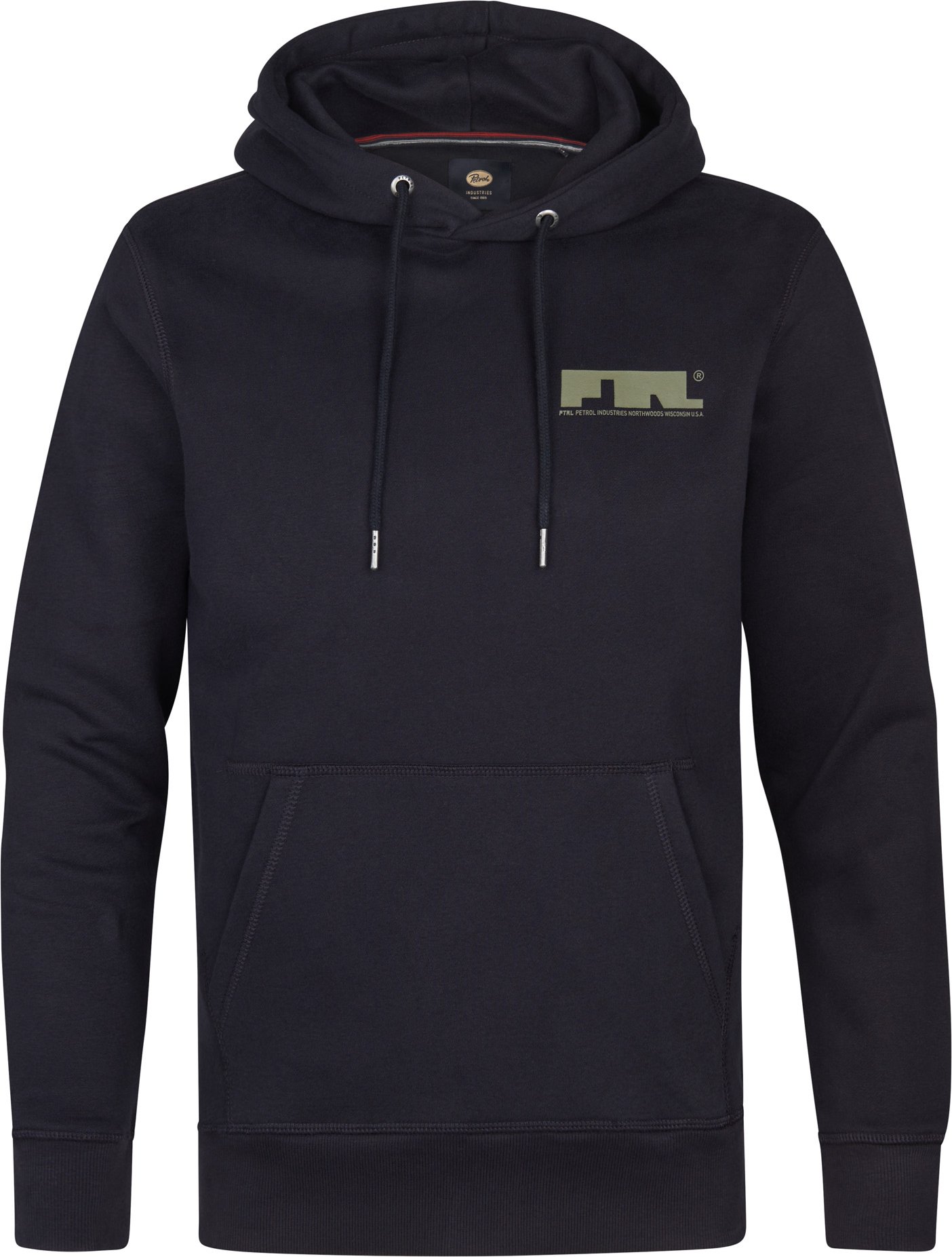 Petrol Industries - Sportlicher Hoodie mit Logo Traverse Herren - Schwarz