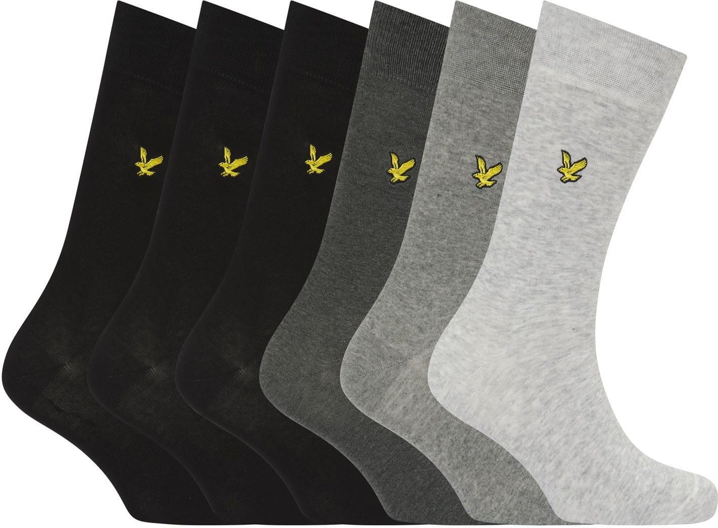 Thumbnail - Lyle & Scott - "Basic" Kleid Socken für Herren (6er-Pack) (Bunt)