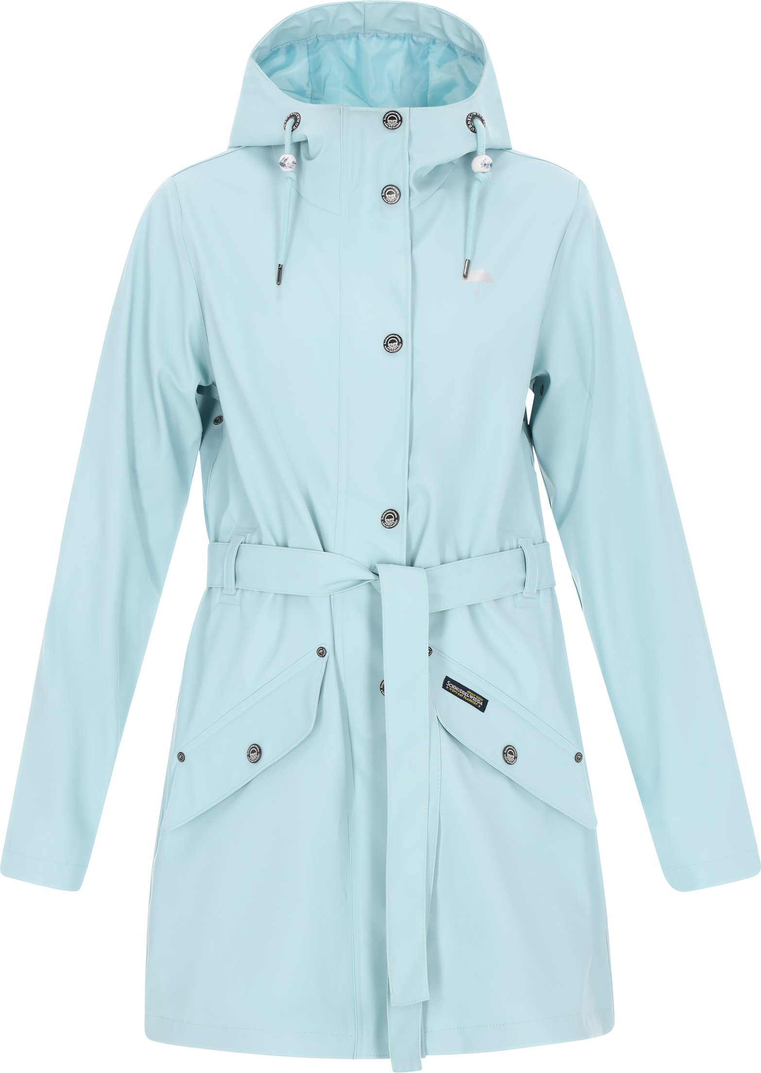 Schmuddelwedda Mantel Frauen hellblau