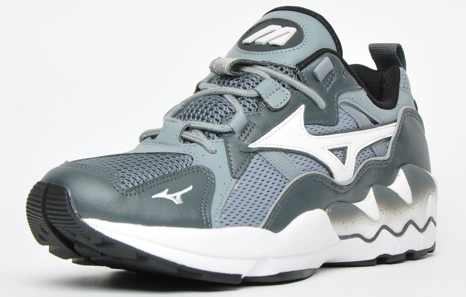 Mizuno Sport Style Wave Rider 1 Grey Trainer - Herren