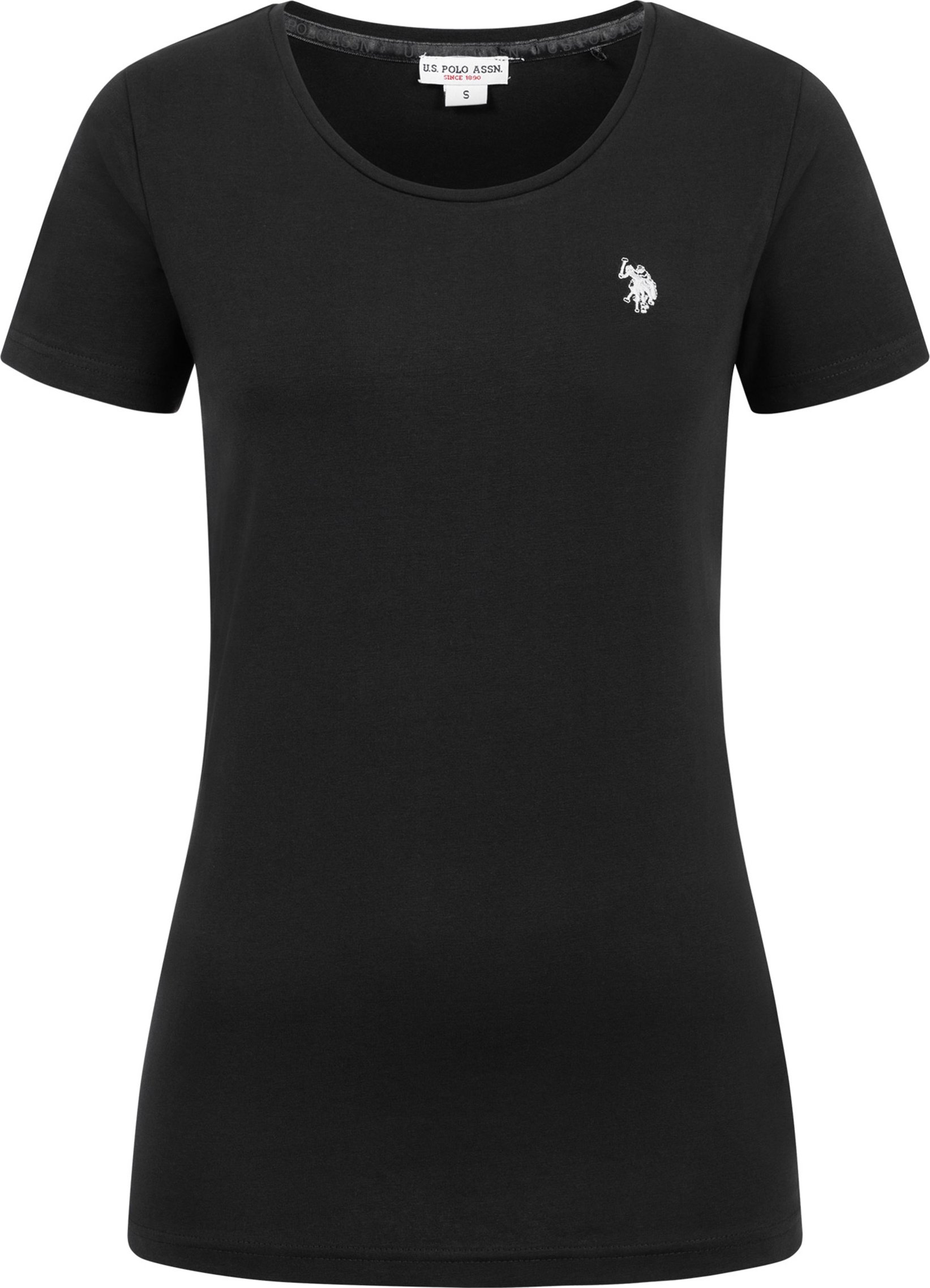 U.S. Polo Assn. Damen T-Shirt aus Baumwoll-Stretch
