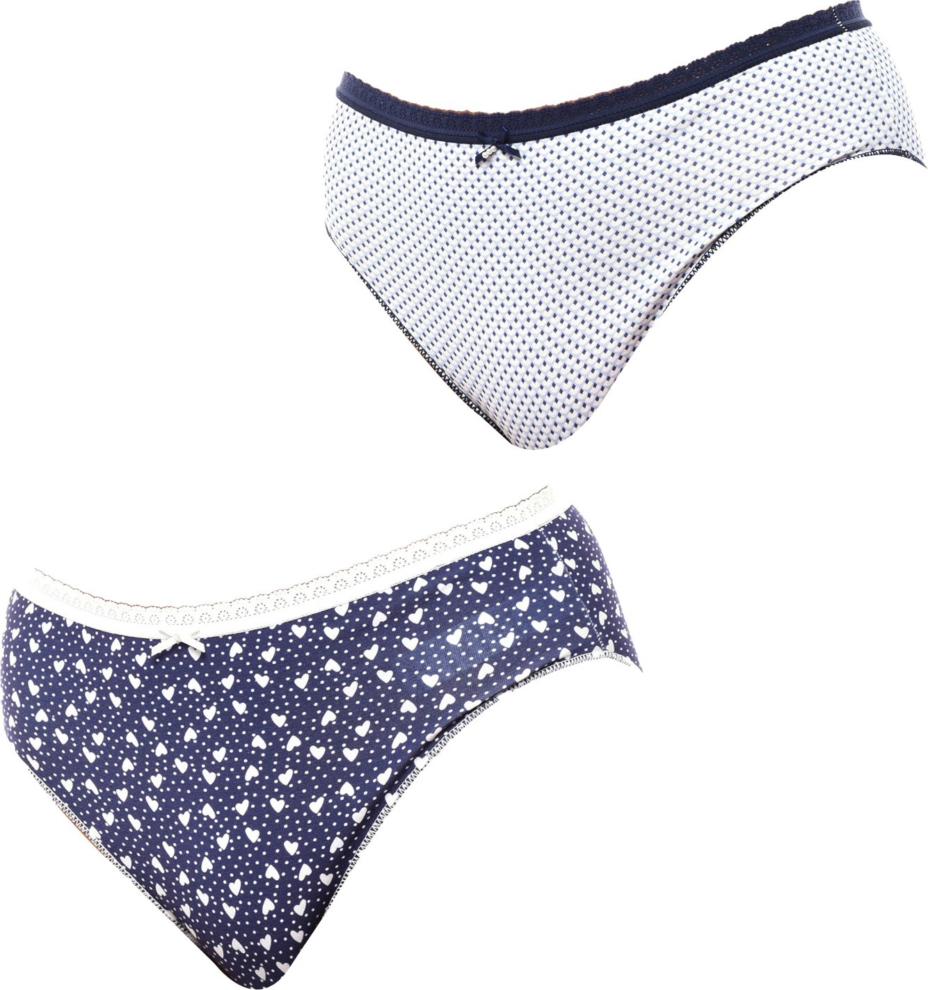 Packung x 2 Brislip Coquettes Baumwollhöschen JPB3 Frau