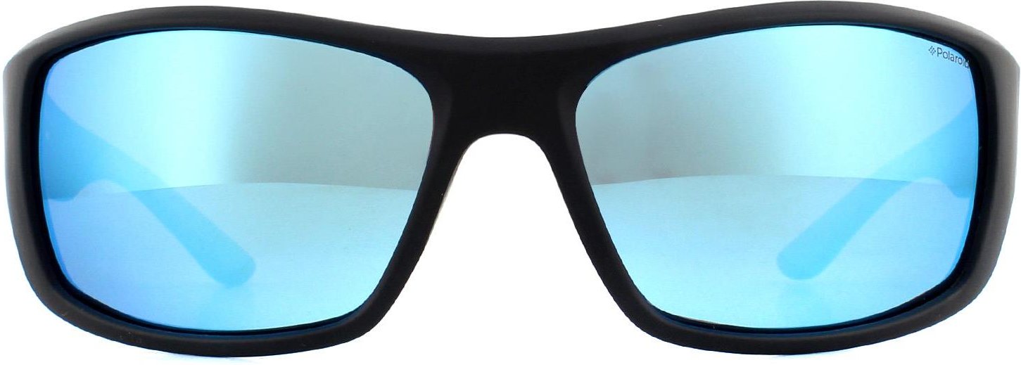 Thumbnail - Polaroid Sport Sport Mens Mirror bleu noir mat