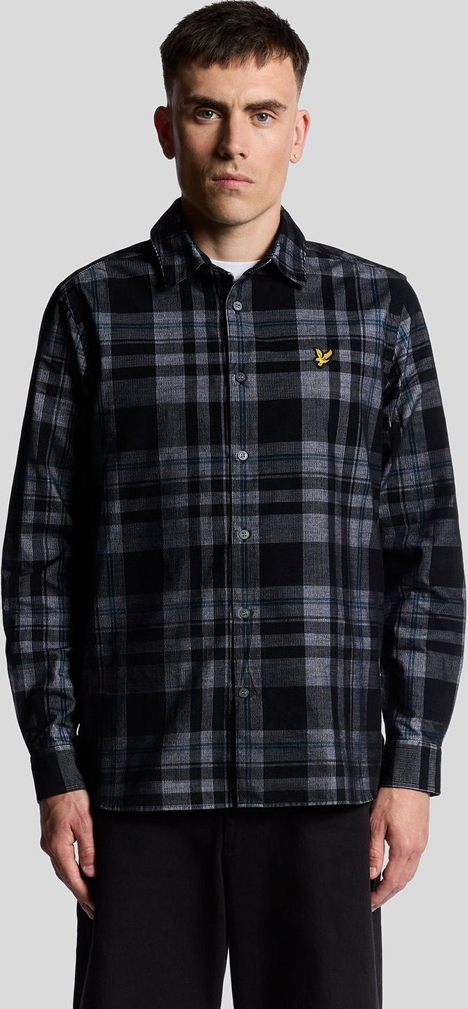 Lyle & Scott – Cordhemd mit Schottenkaromuster – Mehrfarbig