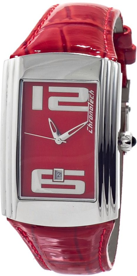 Ct7017m05ac Rote Lederarmbanduhr