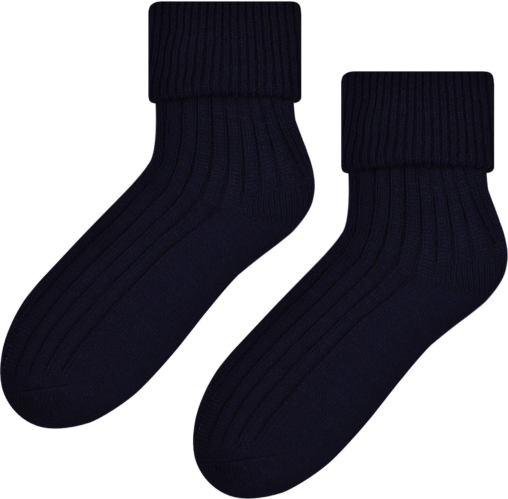 Damen Bettsocken aus Wolle | Steven | Superweiche, gemütliche Lounge-Schlafsocken, Schwarz