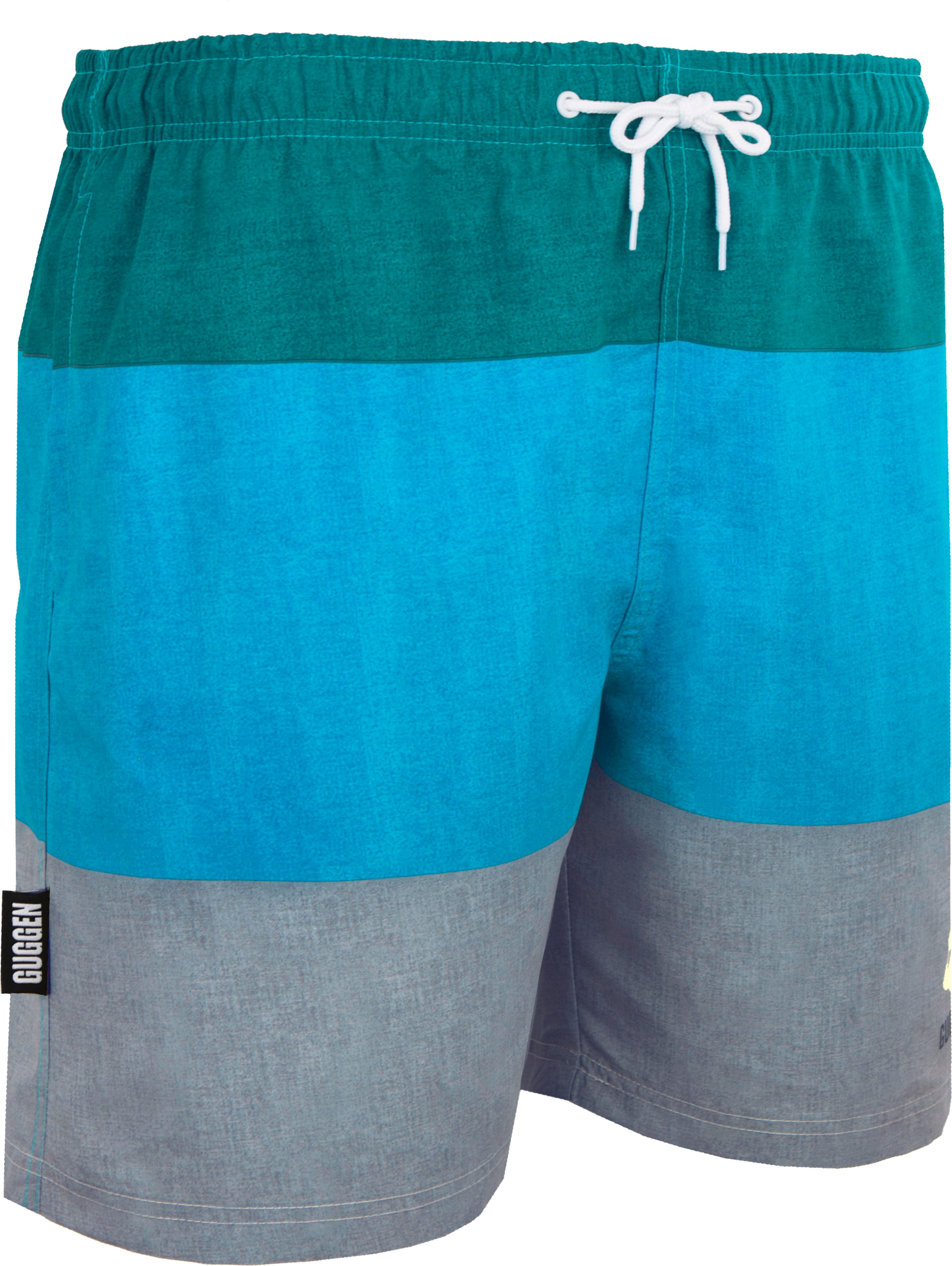 Herren Badehose mit Muster Streifen Grün