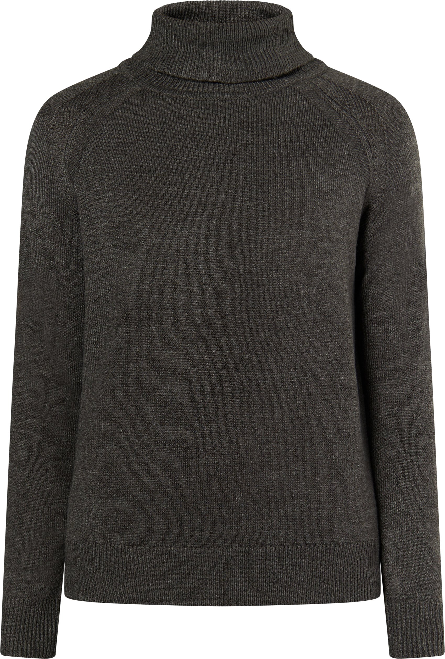 Mo Rollkragenpullover Herren Dunkelgrau Melange