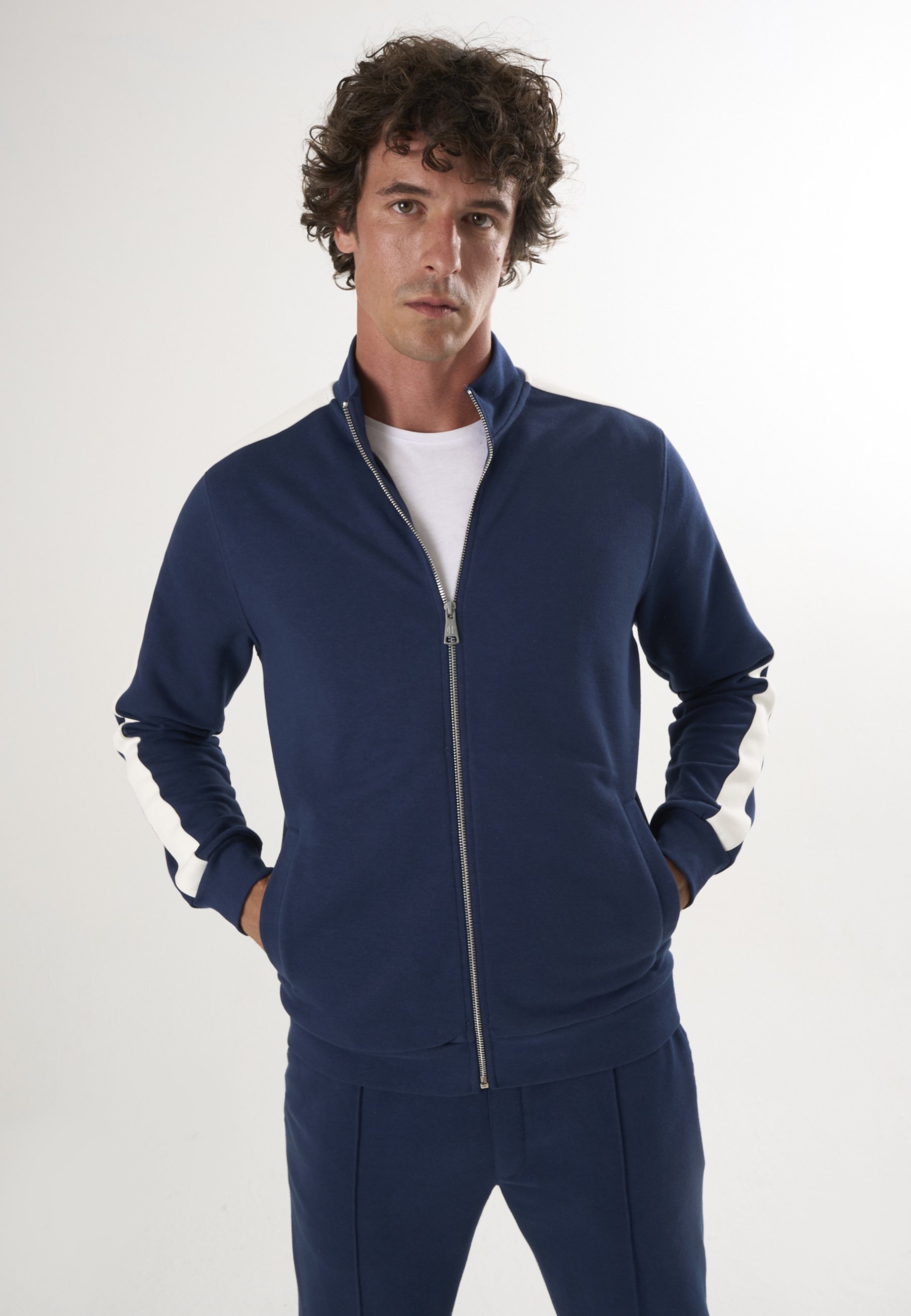 Sweatshirt Zip Sweatshirt Stehkragen
