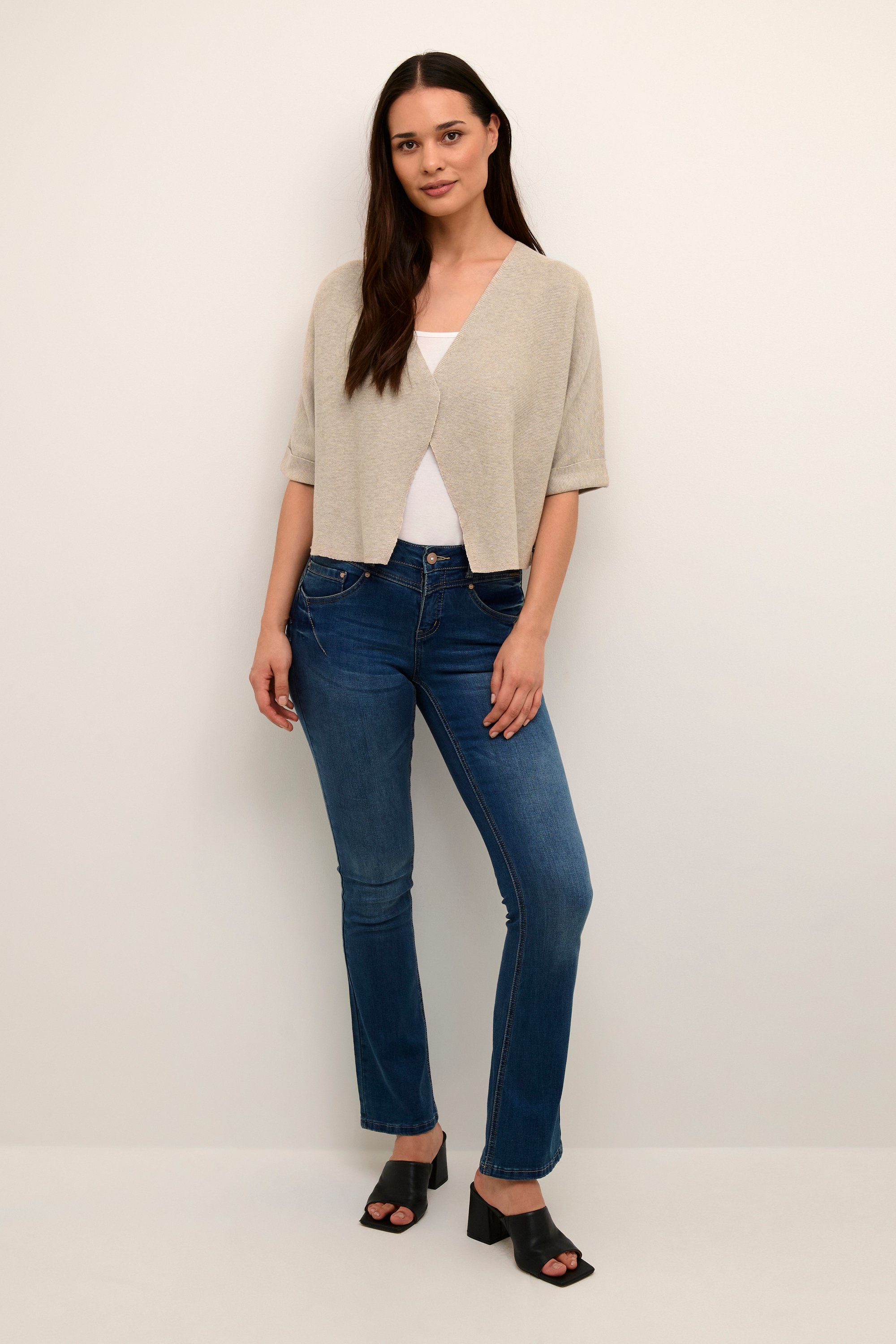 Thumbnail - Strick-Cardigan mit lockerer Passform cream