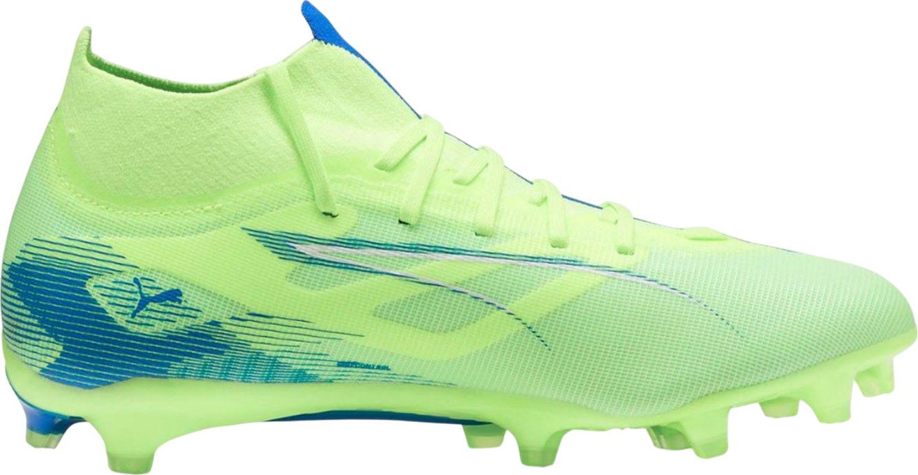 Puma Unisex Erwachsene Ultra 5 Match Rasenfußballschuhe (Fizzy Apple/Puma White/Bluemazing)