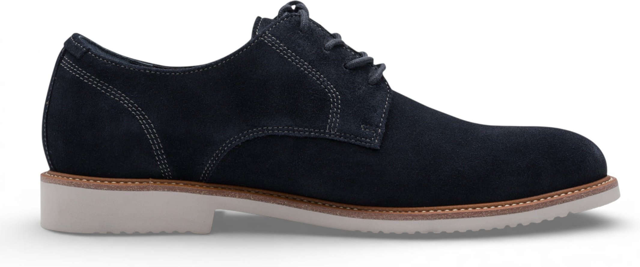 Tamaris Herren-Derbyschuhe aus marineblauem Wildleder mit schlichter Zehenpartie