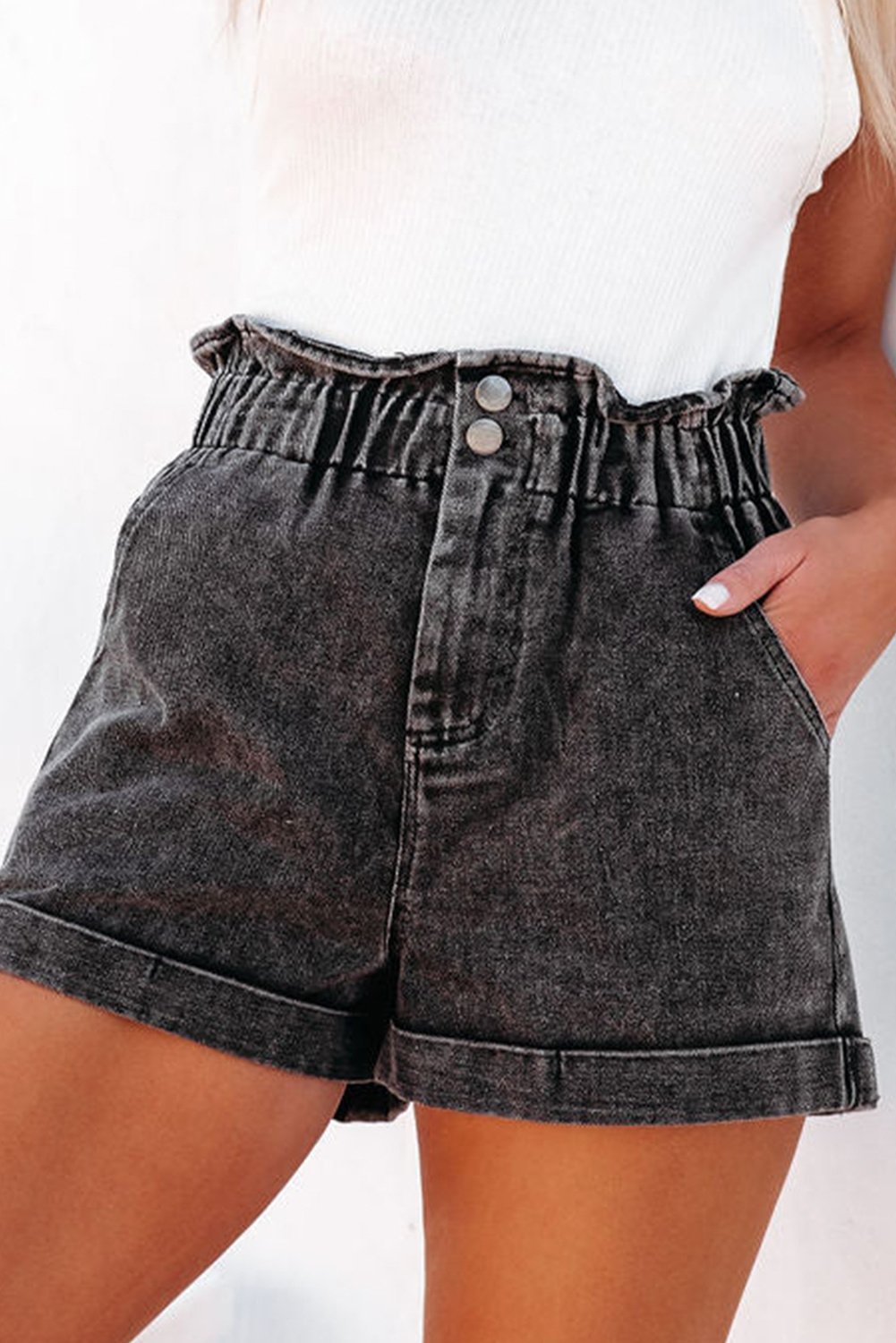 Jeansshorts mit Taschen