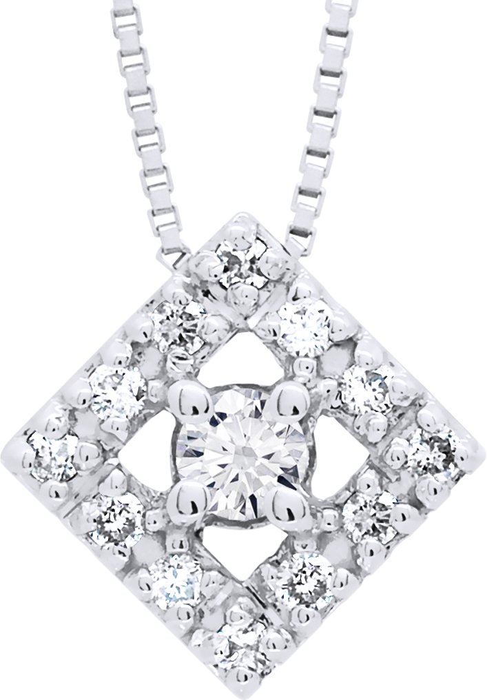 DIADEMA - Halskette mit Diamanten - Weißgold