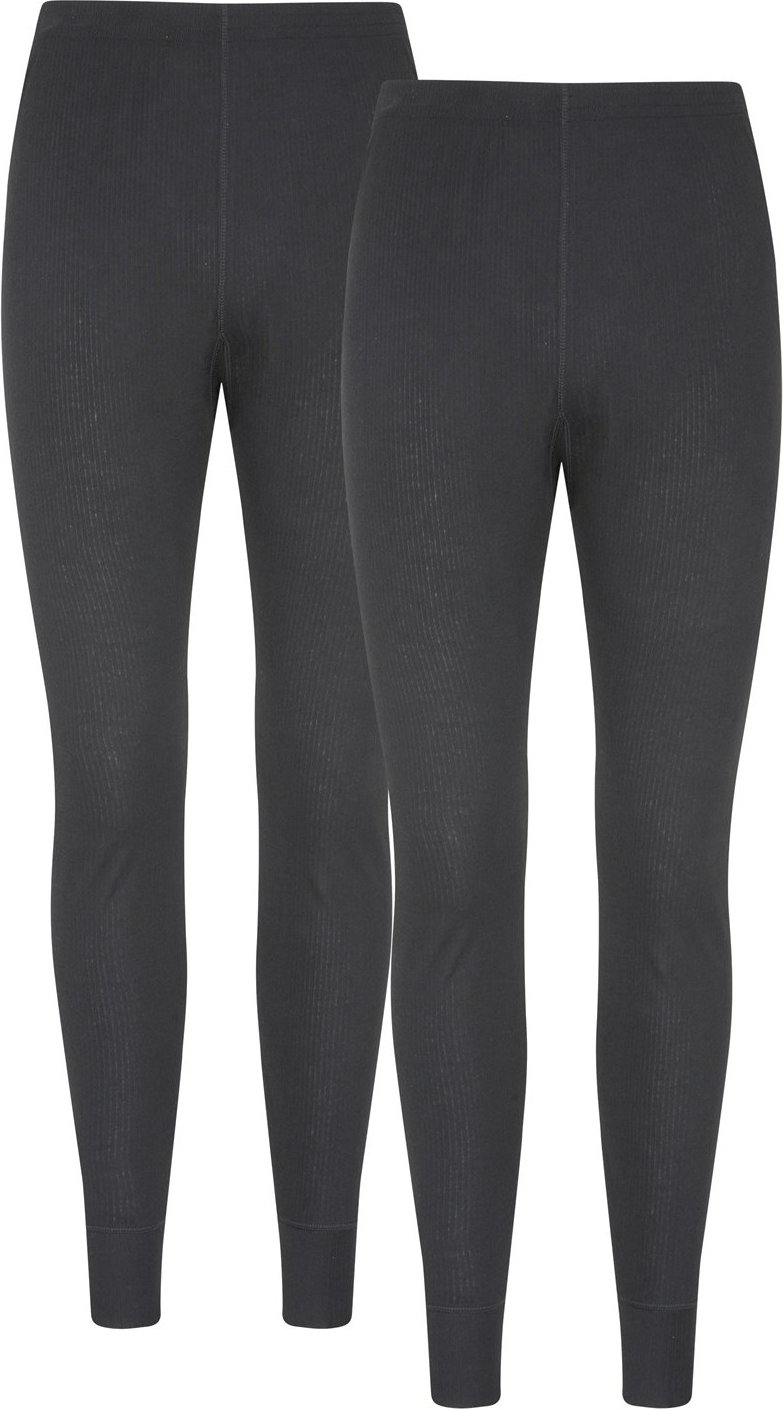 Mountain Warehouse Herren Talus Base Layer Bottoms (2er Pack) (Schwarz)