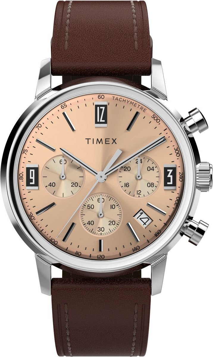 Timex Marlin Chrono Herrenbraun Uhr TW2W51400