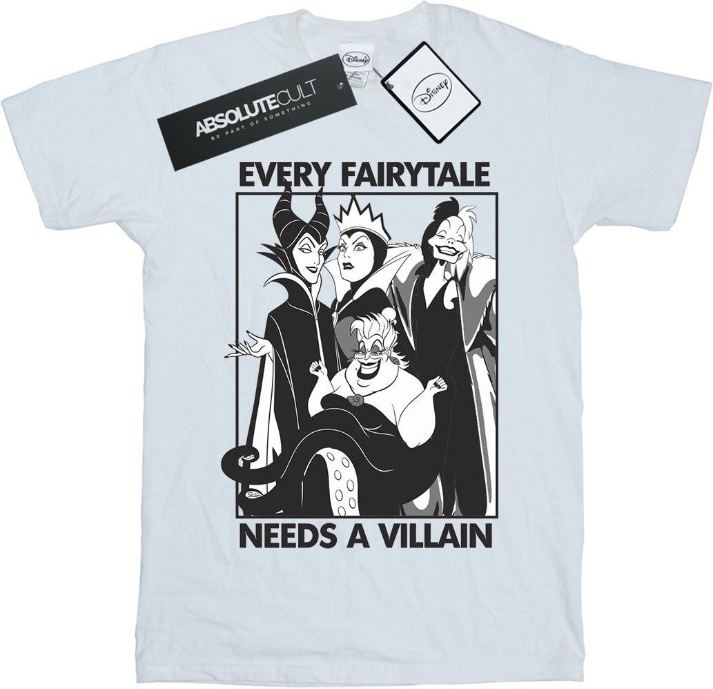 Disney - "Every Fairy Tale Needs A Villain" T-Shirt für Herren (Weiß)