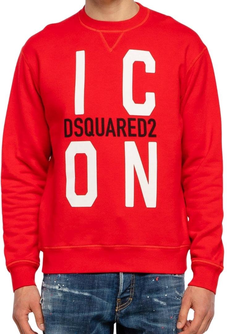 DSquared2 Unisex Erwachsene Icon Logo Sweatshirt (Rot)