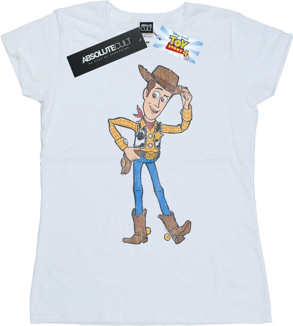 Disney - "Toy Story 4 Sheriff Woody Pose" T-Shirt für Damen (Weiß)