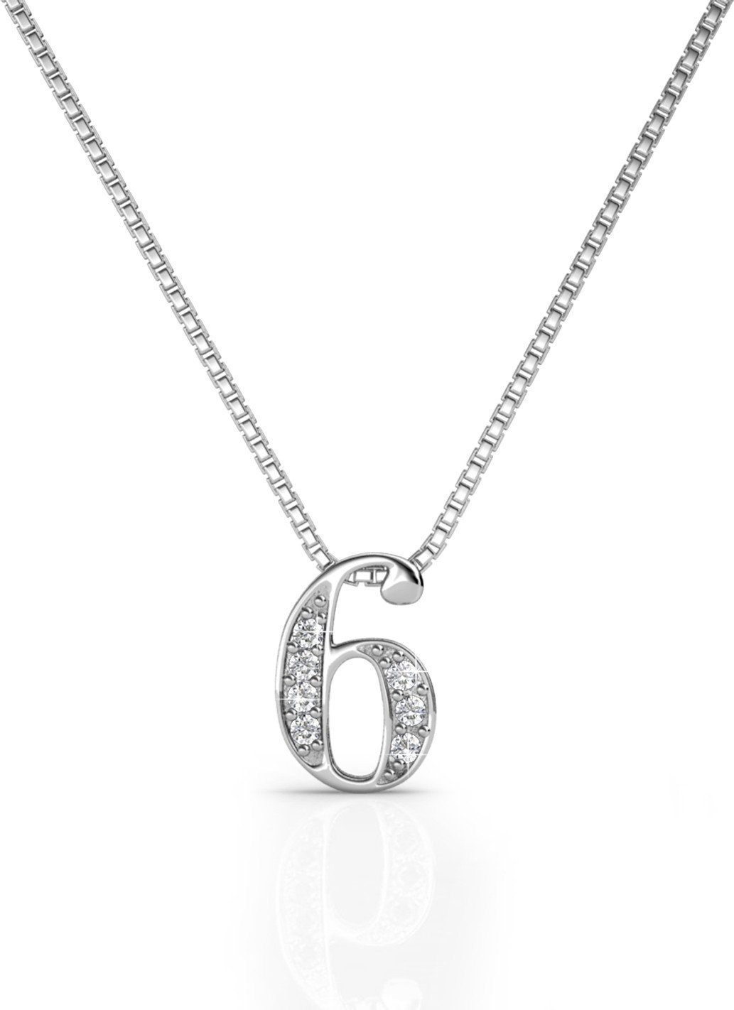 Anhänger Nummer 6 - Silber und Kristall