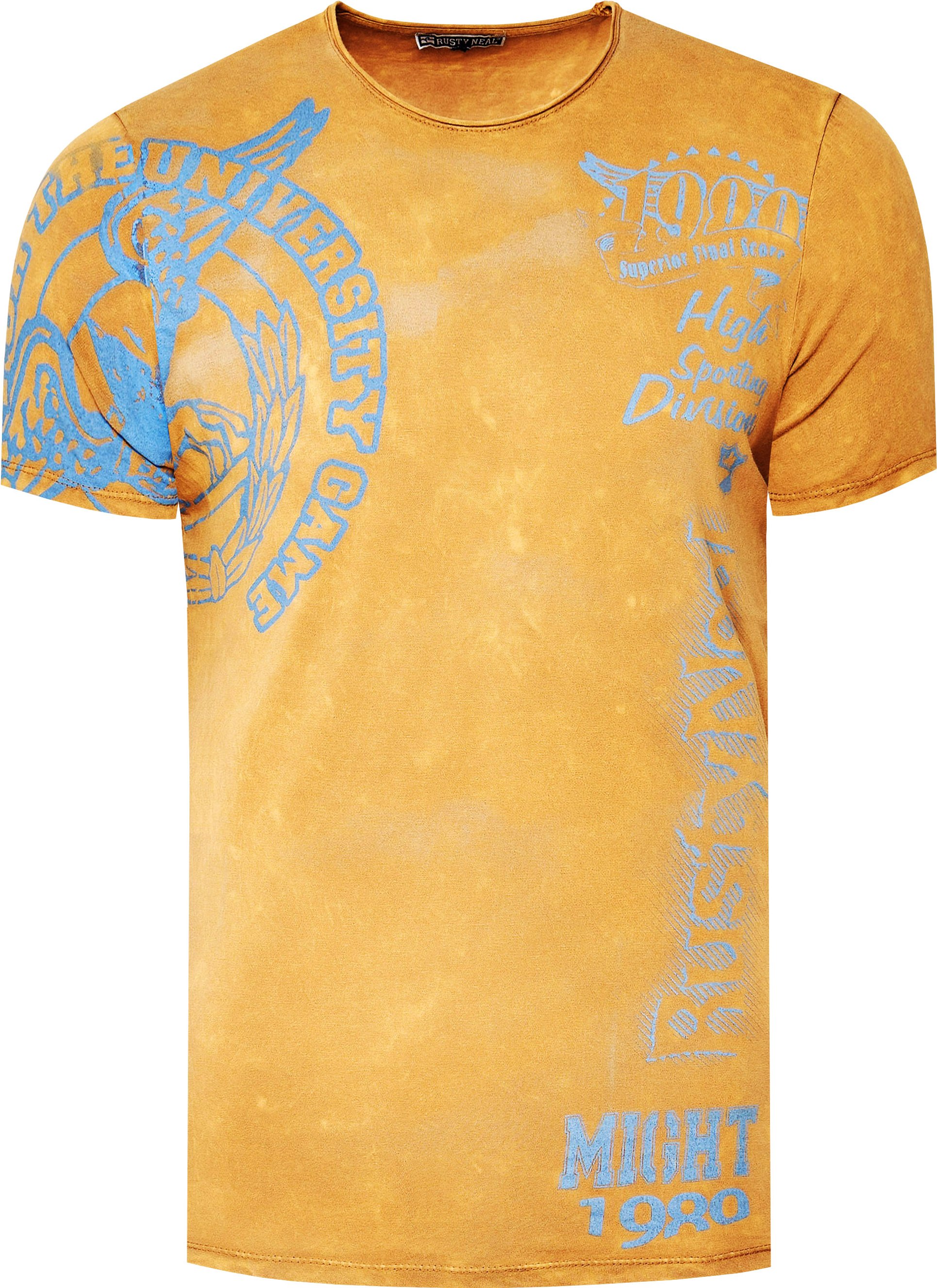 Thumbnail - Acid Washed T-Shirt mit Prints