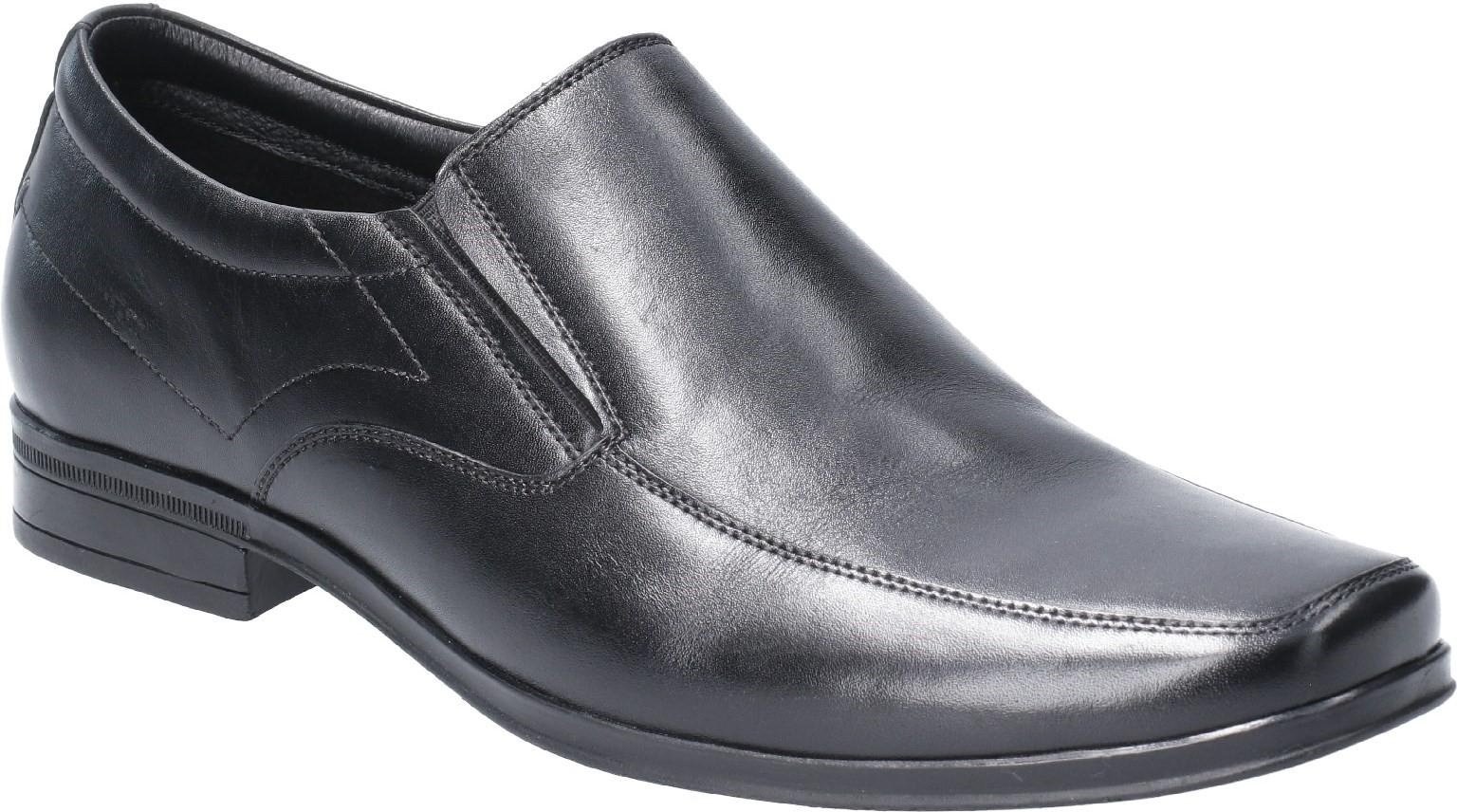 Hush Puppies Herren Billy Slip On Lederschuh (Schwarz)