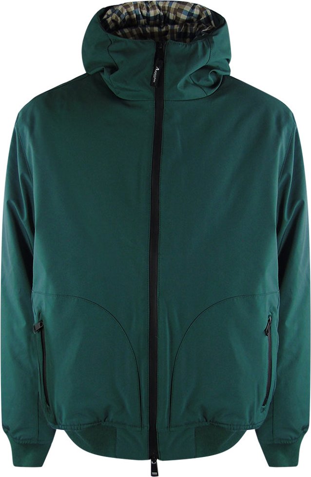 Aquascutum Active - Jägergrüne Jacke Mit Kapuze
