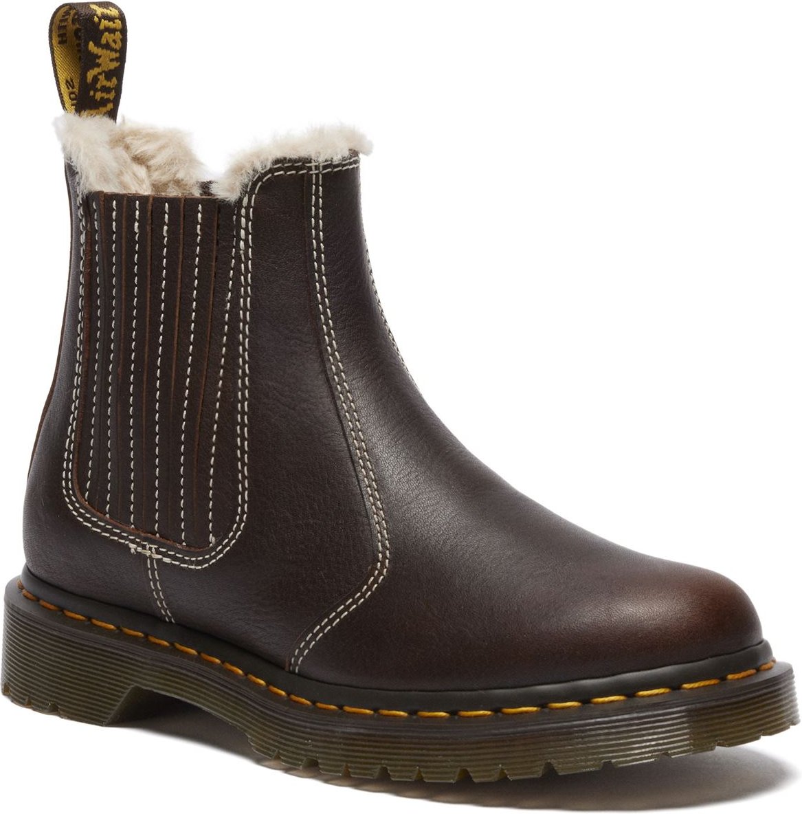 Dr. Martens 2976 Leonore II Chelsea Leder Damen Braune Stiefel