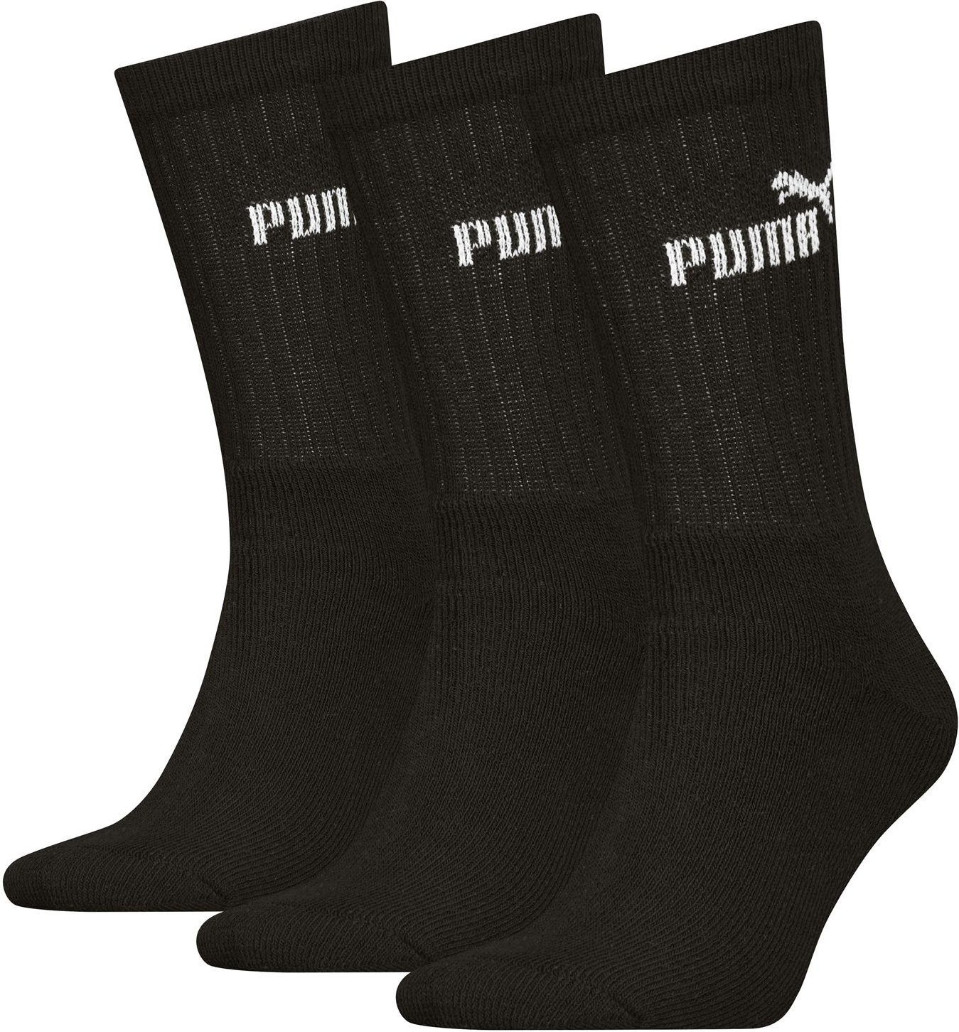 Puma - Socken für Herren/Damen Unisex(3er-Pack) (Schwarz)