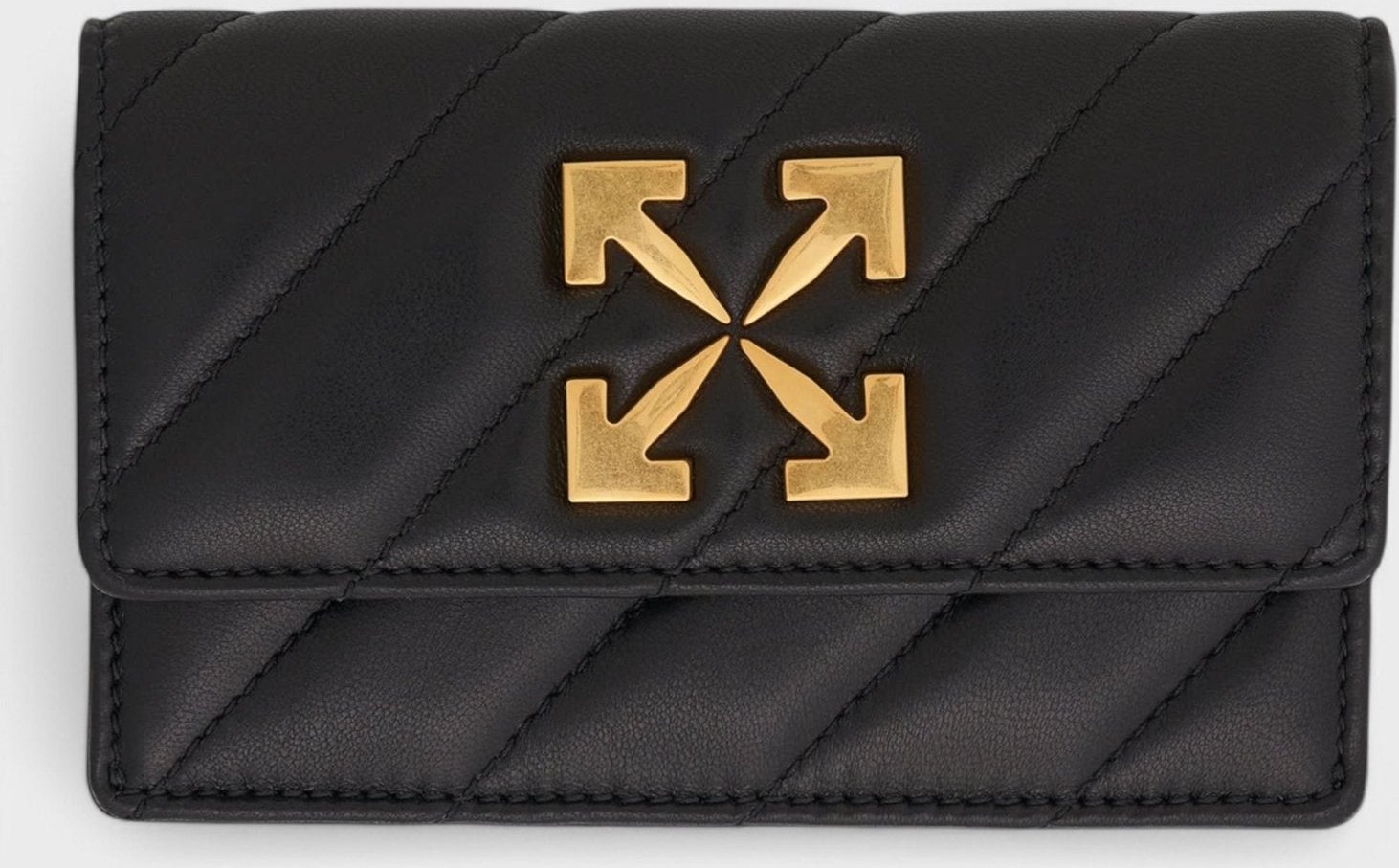 Off-White Jackhammer Flachkartenetui Schwarz